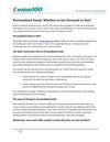 Personalized Email Whether to Get Personal or Not