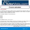 Z-score calculator