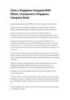 Form a Singapore Company With Rikvin, Incorporate a Singapore Company Now!