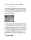 How To Choose The Right Carpet Cleaning Method