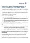 Indian Ministry of Finance Proposes Amendment to Budget 2012-13 