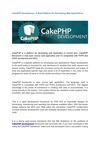 CakePHP Development - A Best Platform for Developing Web Applications 