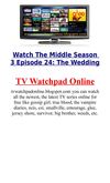 Watch The Middle Season 3 Episode 24 The Wedding