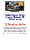 Watch Modern Family Season 3 Episode 23 Tableau Vivant