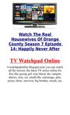 Watch The Real Housewives Of Orange County Season 7 Episode 14 Happily Never After