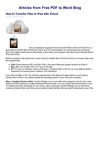 How to Transfer Files to iPad with iCloud