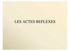 LES ACTES REFLEXES DU COMBATTANT
