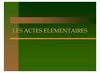 LES ACTES ELEMENTAIRES DU COMBATTANT