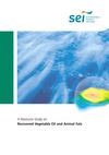 A Resource Study on Recovered Vegetable Oil and Animal Fats - Ireland 