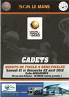 Programme Cadets Quarts de Finale et Demi-Finales