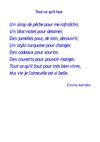 Poèmes d'Emma Kerneis