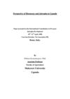 Perspective of Bioenergy and Jatropha in Uganda 