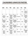 CALENDÁRIO DE JUNHO DO PASTOR