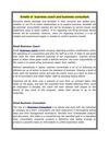 Entails of business coach and business consultant