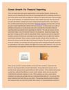 Career Growth Via Financial Reporting