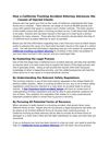 How a California Trucking Accident Attorney Advances the Causes of Injured Clients