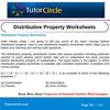 Distributive Property Worksheets