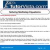 Solving Multistep Equations