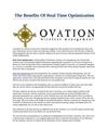The Benefits Of Real Time Optimization