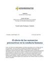 efecto de las sustancias psicoactivas en la conducta humana