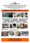 Francis LOISEL Expert - Vente aux encheres le 28 avril 2012 - Souvenirs Historiques et armes anciennes - LE HAVRE -...