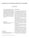 La educación en comunicación audiovisual en la era digital