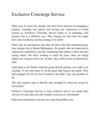 Exclusive Concierge Service