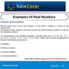 Examples Of Real Numbers