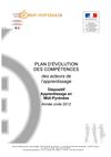 Plan d'évolution des compétences des acteurs de l'apprentissage