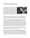 Learning the Baseball Betting Odds