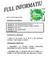 Full informatiu del 21 al 25 de març de 2011
