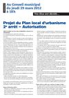 Supplément Bulletin Municipal Officiel 224 - Projet du plan local d'urbanisme