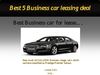 Top 5 business car leasing deal