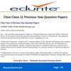 Cbse Class 11 Previous Year Question Papers