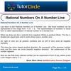 Rational Numbers On A Number Line