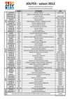 Calendrier des joutes à Sète 2012