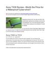 Sony Cyber-shot DSC-TX20 Review