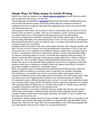 Simple Ways To Make money In Article Writing