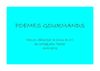 Poèmes gourmands