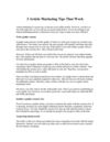 3 Article Marketing Tips That Work