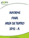INFORME TEATRO 2012-A