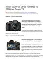 Nikon D3200 vs D5100 vs D3100
