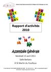 Rapport d'activités 2010