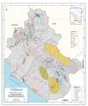 Mapa 3- Zonas favorables de las principales rocas y Minerales Industriales