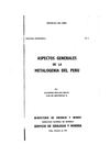 BOLETIN Nº 001- ASPECTOS GENERALES DE LA METALOGENIA DEL PERU-