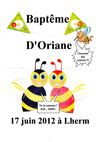 Baptême d'Oriane 17-6-12