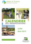Calendrier des manifestations juillet août 2012