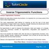 Inverse Trigonometric Functions 