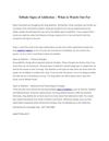 Telltale Signs of Addiction – What to Watch Out For 