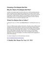 Choosing a Pre-Dialysis Diet Plan